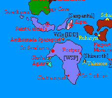 Location of West Skerry and Sri Pashana