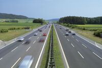 The reichsautobahn near Frankfurt-am-Oder