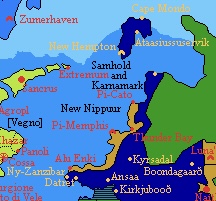 Location of Samhold and Karnamark