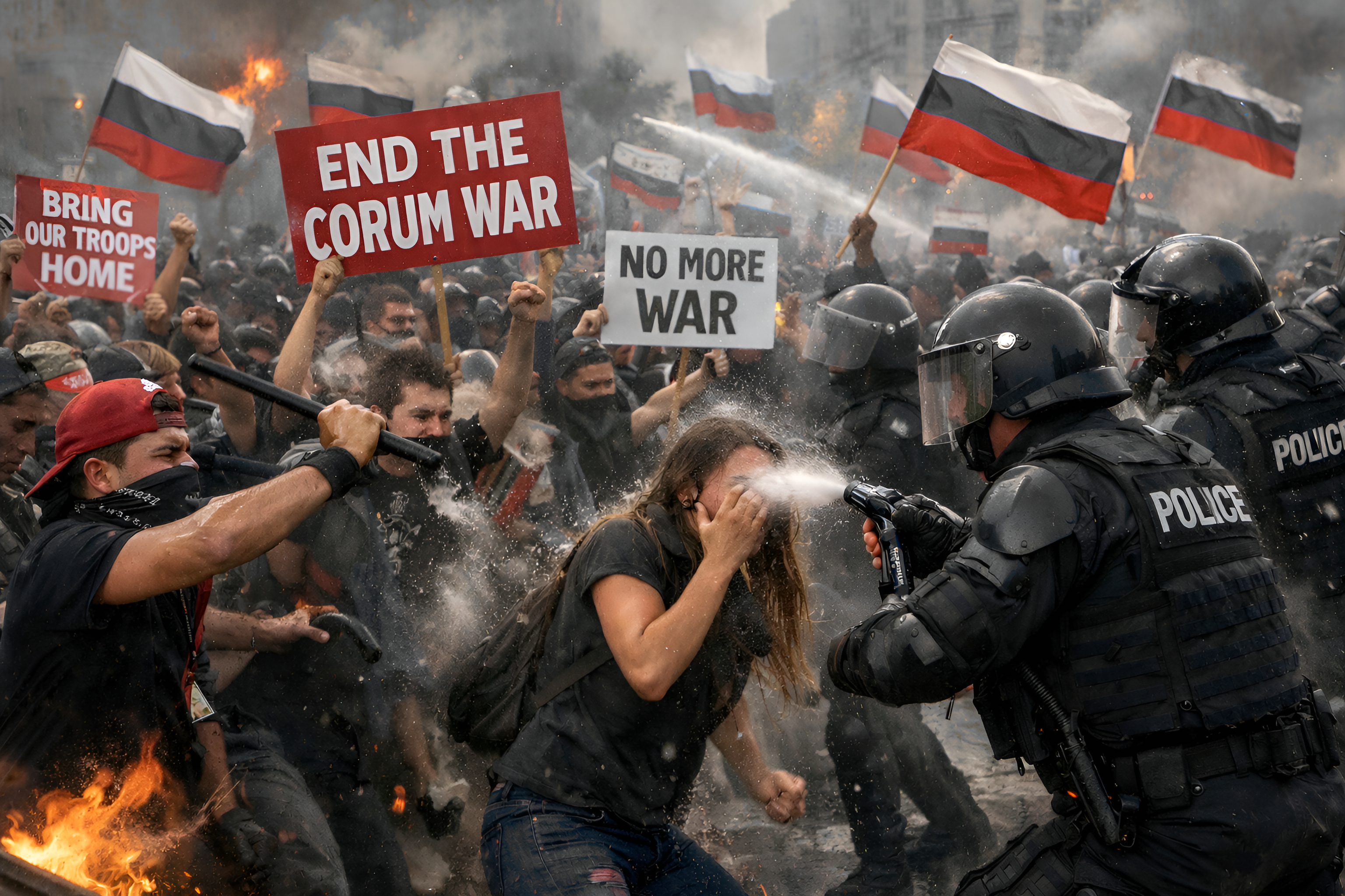 Widescale protests of the inauguration were met with force by police nationwide.