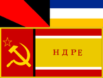 Flag's of Ohio, New Europe, & Eniarku. The three founding micronations