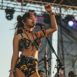 Lola Luna performing at last month's Cárdenas Music Festival