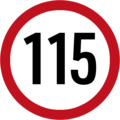 Mercury 115 kph sign.png