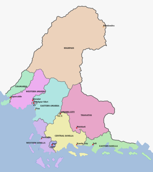 Provinces of Sanama