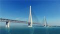 Proposed design for the cable-stayed bridge portions of the design (1694 AN).