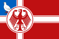 The flag of Francia with Union mark