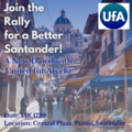 Poster promoting the UfA 1729 general election campaign launch event, the Rally for a Better Santander.