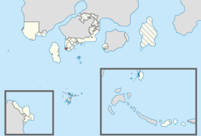 Map showing the location of the territory of Kota Hilir within Phinbella