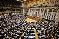 A view into the Plenarsaal of the Reichstag