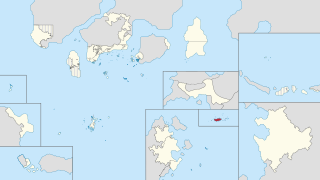 Location of Sensaisøerne Archipelago (marked red) in Phinbella (yellow)