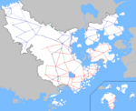Map of railway lines