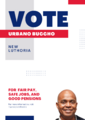 Candidate poster for Urbano Buccho as Secretary of Labor