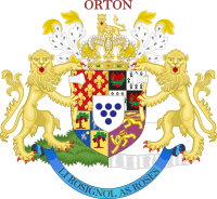 Lesser of Normandie. The word "Orton" is inscribed on the coat of arms.