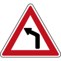 Left-hand bend ahead