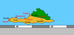 Location of Caradia